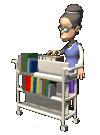 librarian and cart